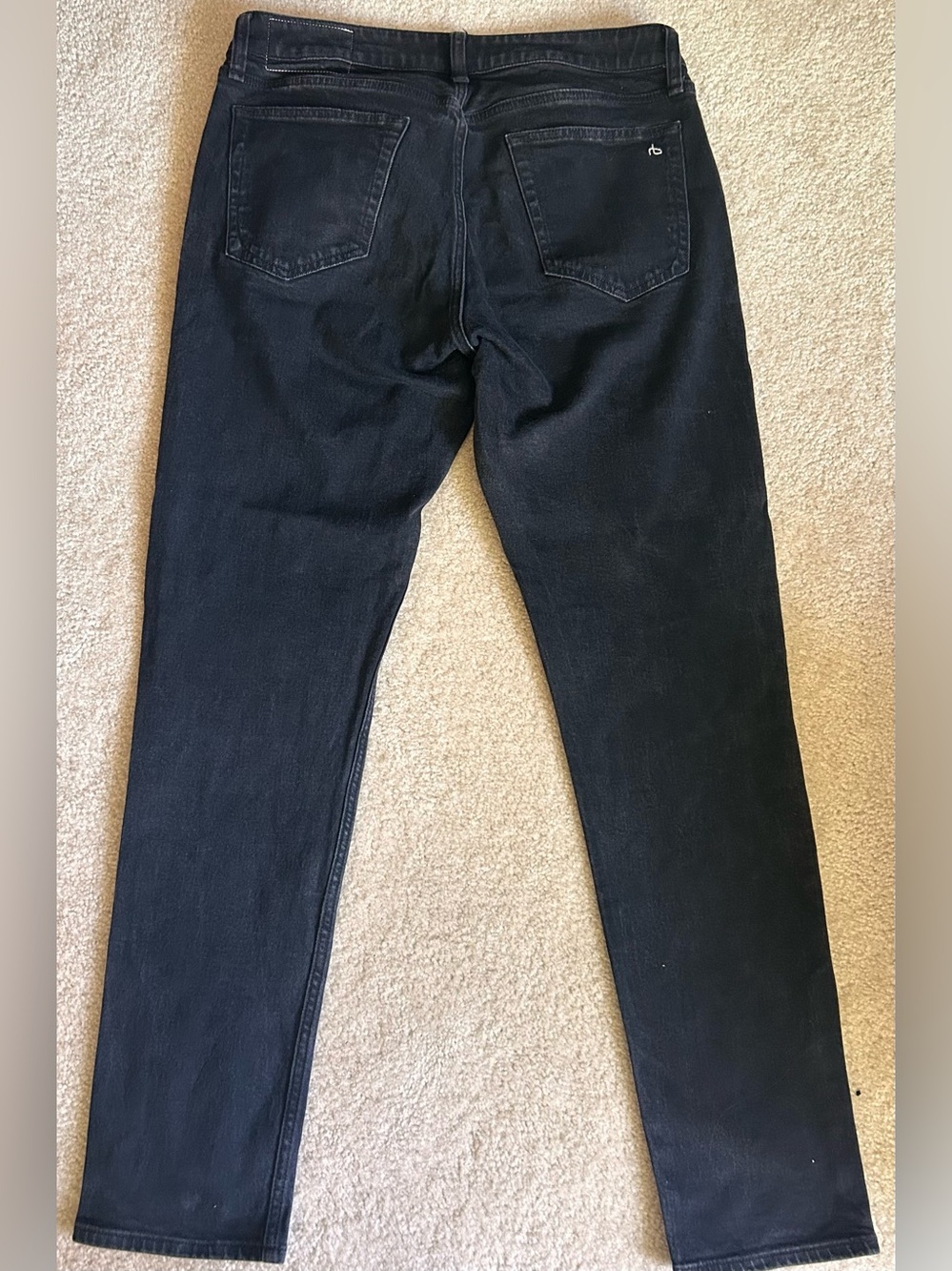 Rag & Bone Fit 3 Athletic Fit Black Jeans Men’s 32x32 Premium Stretch Denim - Picture 5 of 10